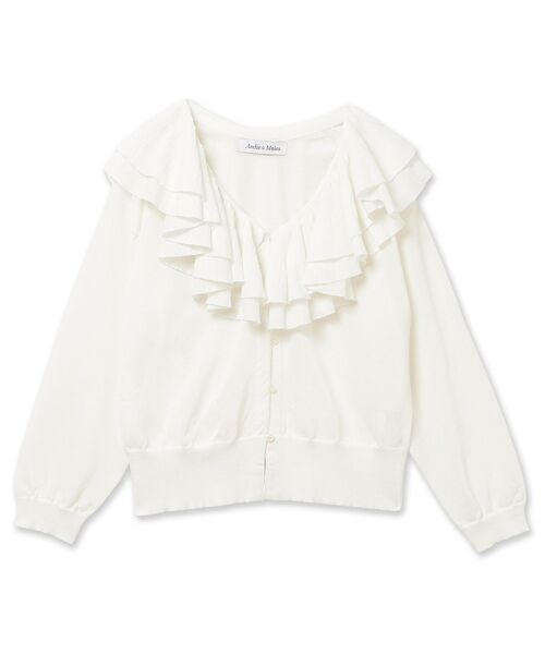 Rose Tiara / ローズティアラ ニット・セーター | ミルフィーユラッフルカラーカーディガン | 詳細16