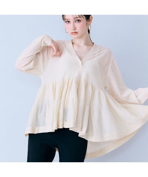 Rose Tiara / ローズティアラ カーディガン・ボレロ | シアーティアードニットカーディガン | 詳細2