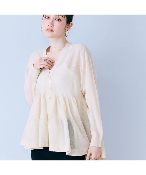 Rose Tiara / ローズティアラ カーディガン・ボレロ | シアーティアードニットカーディガン | 詳細4