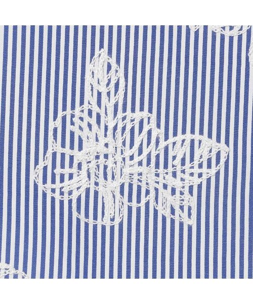 Rose Tiara / ローズティアラ ミニ丈・ひざ丈ワンピース | リボンベルト付きフラワー刺繍ストライプワンピース | 詳細13