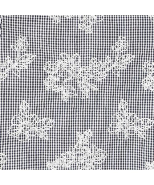 Rose Tiara / ローズティアラ ミニ丈・ひざ丈ワンピース | リボンベルト付きフラワー刺繍チェックワンピース | 詳細14