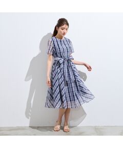 Rose Tiara / ローズティアラ ミニ丈・ひざ丈ワンピース | マドラスチェック風プリントワンピース