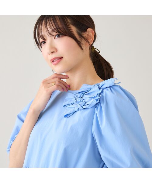 Rose Tiara / ローズティアラ ミニ丈・ひざ丈ワンピース | 【接触冷感/UVカット/遮熱】ティアードマキシワンピース | 詳細5