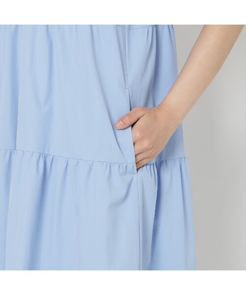 Rose Tiara / ローズティアラ ミニ丈・ひざ丈ワンピース | 【接触冷感/UVカット/遮熱】ティアードマキシワンピース | 詳細16