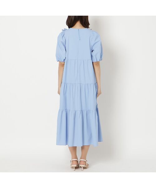 Rose Tiara / ローズティアラ ミニ丈・ひざ丈ワンピース | 【接触冷感/UVカット/遮熱】ティアードマキシワンピース | 詳細11