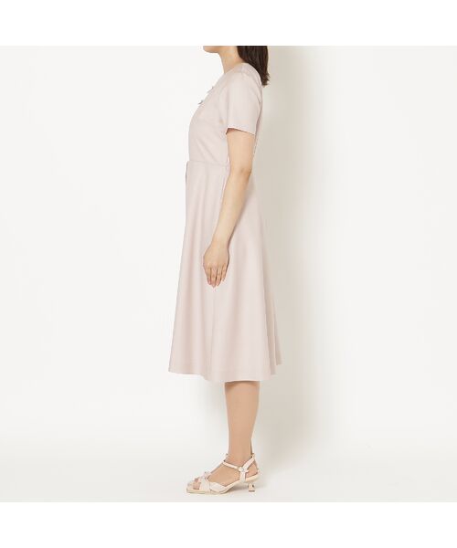 Rose Tiara / ローズティアラ ミニ丈・ひざ丈ワンピース | 【接触冷感/防シワ/イージーケア】フロントリボンワンピース | 詳細8