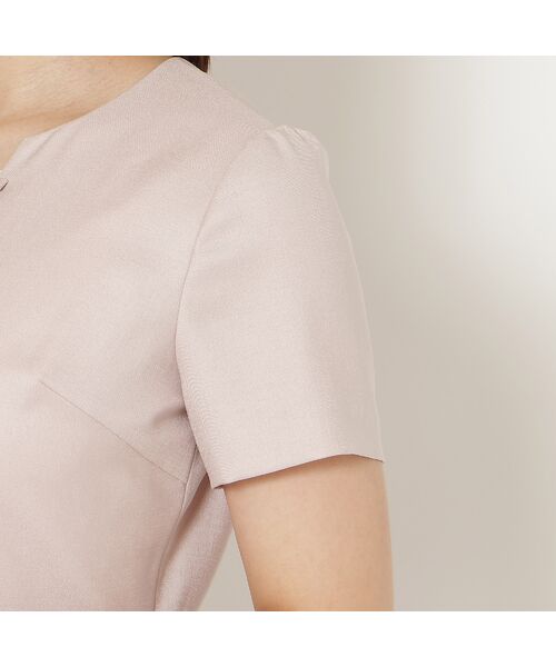 Rose Tiara / ローズティアラ ミニ丈・ひざ丈ワンピース | 【接触冷感/防シワ/イージーケア】フロントリボンワンピース | 詳細12