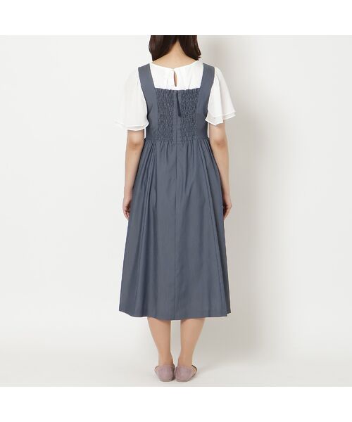 Rose Tiara / ローズティアラ ミニ丈・ひざ丈ワンピース | 【接触冷感】バックシャーリングジャンパースカート | 詳細10