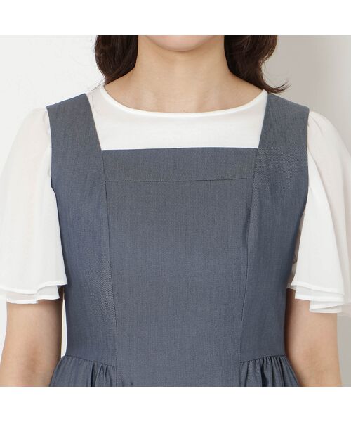 Rose Tiara / ローズティアラ ミニ丈・ひざ丈ワンピース | 【接触冷感】バックシャーリングジャンパースカート | 詳細11