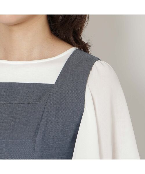 Rose Tiara / ローズティアラ ミニ丈・ひざ丈ワンピース | 【接触冷感】バックシャーリングジャンパースカート | 詳細12