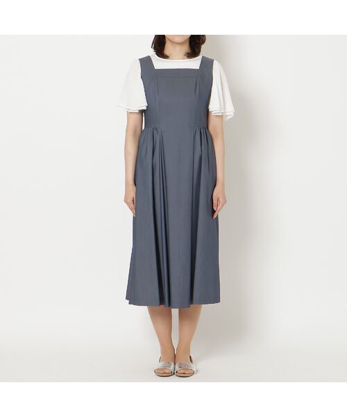 Rose Tiara / ローズティアラ ミニ丈・ひざ丈ワンピース | 【接触冷感】バックシャーリングジャンパースカート | 詳細8