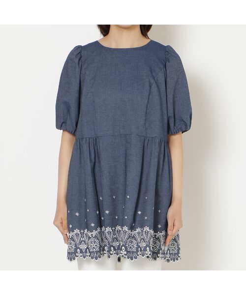 Rose Tiara / ローズティアラ シャツ・ブラウス | スカラ刺繍チュニック | 詳細2