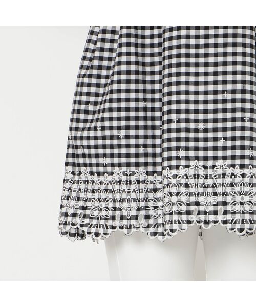 Rose Tiara / ローズティアラ シャツ・ブラウス | スカラ刺繍チュニック/ ギンガムチェック | 詳細11