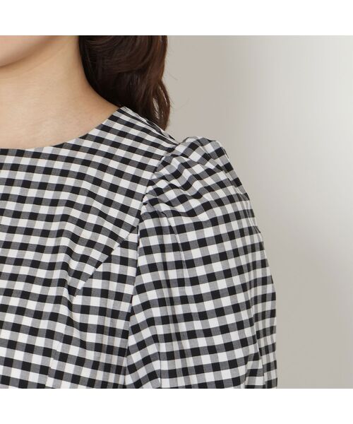 Rose Tiara / ローズティアラ シャツ・ブラウス | スカラ刺繍チュニック/ ギンガムチェック | 詳細8