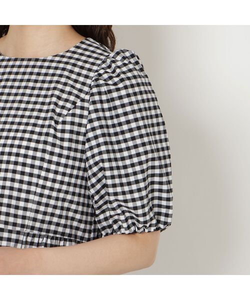 Rose Tiara / ローズティアラ シャツ・ブラウス | スカラ刺繍チュニック/ ギンガムチェック | 詳細9