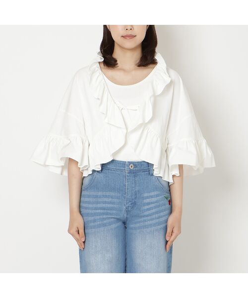 Rose Tiara / ローズティアラ その他アウター | 【接触冷感/UVカット/遮熱】ラッフルボレロ | 詳細7