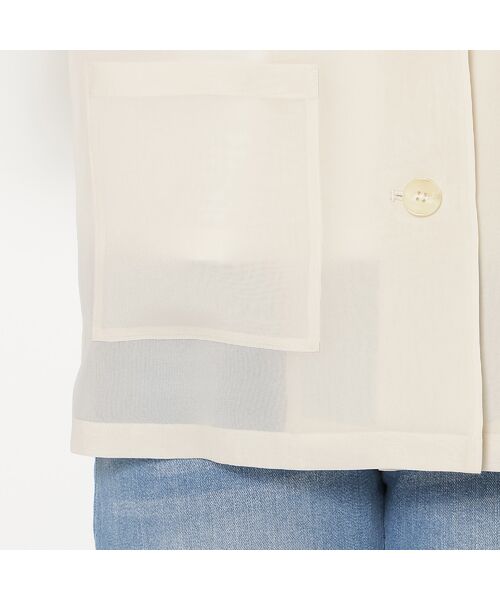 Rose Tiara / ローズティアラ テーラードジャケット | 【接触冷感/防シワ】オーガンジーオーバージャケット | 詳細16