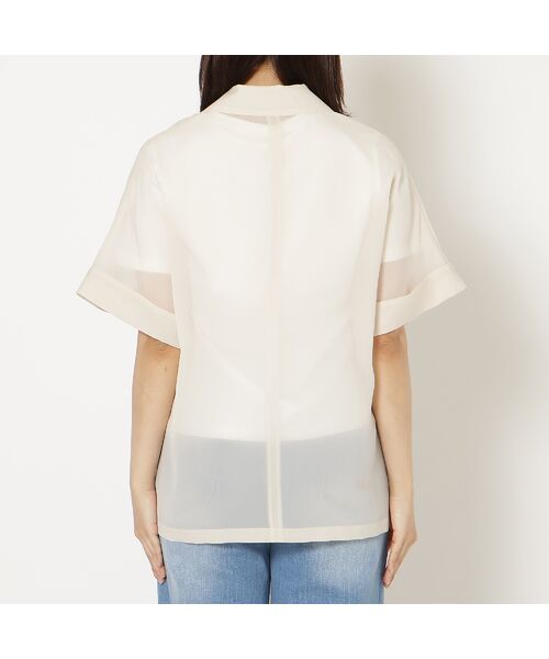 Rose Tiara / ローズティアラ テーラードジャケット | 【接触冷感/防シワ】オーガンジーオーバージャケット | 詳細9