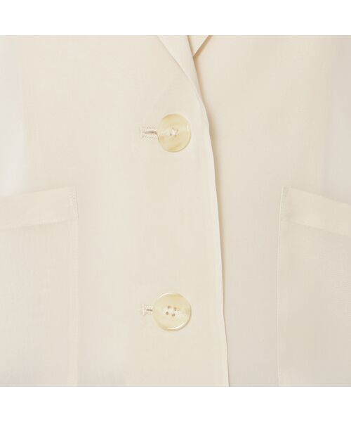 Rose Tiara / ローズティアラ テーラードジャケット | 【接触冷感/防シワ】オーガンジーオーバージャケット | 詳細13