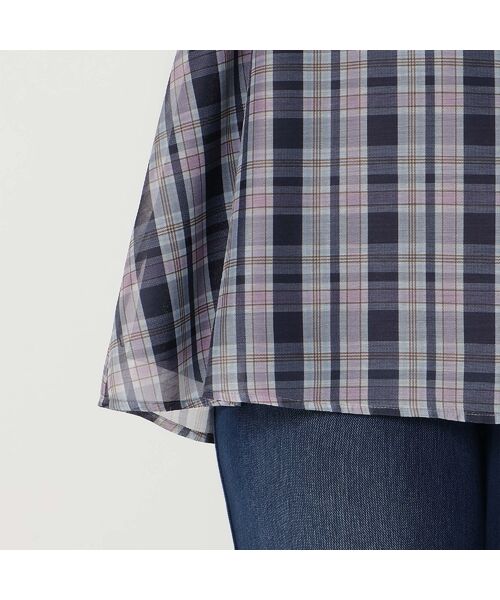 Rose Tiara / ローズティアラ シャツ・ブラウス | 【セットアップ対応】マドラスチェック風プリントフリルカラーブラウス | 詳細14