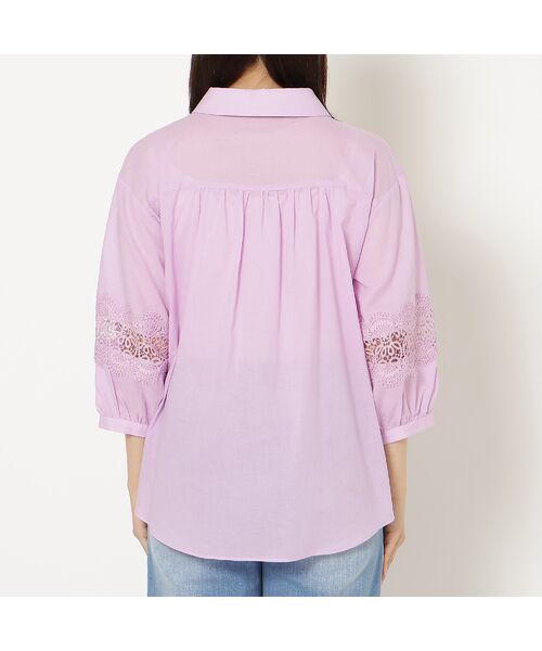 Rose Tiara / ローズティアラ シャツ・ブラウス | 【綿100%】レース切替ブラウス | 詳細10