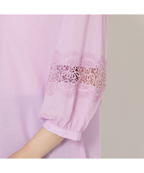 Rose Tiara / ローズティアラ シャツ・ブラウス | 【綿100%】レース切替ブラウス | 詳細14