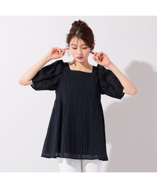 Rose Tiara / ローズティアラ シャツ・ブラウス | シズルチェックペプラムブラウス | 詳細1