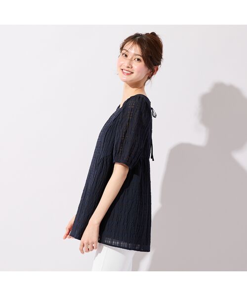 Rose Tiara / ローズティアラ シャツ・ブラウス | シズルチェックペプラムブラウス | 詳細2