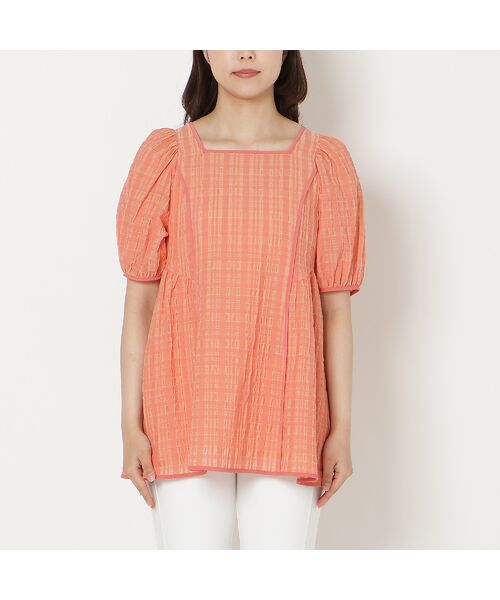 Rose Tiara / ローズティアラ シャツ・ブラウス | シズルチェックペプラムブラウス | 詳細8