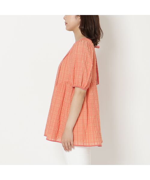 Rose Tiara / ローズティアラ シャツ・ブラウス | シズルチェックペプラムブラウス | 詳細9