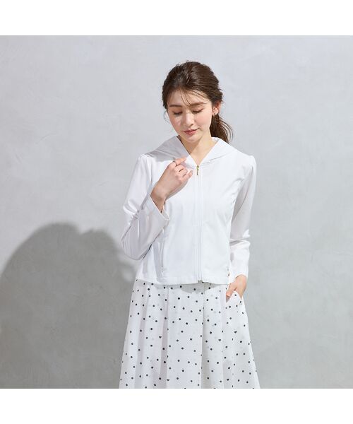 Rose Tiara / ローズティアラ パーカー | 【ラッシュガード素材使用】【UVcare/伸縮性/速乾性/軽量】パーカー（オフ）