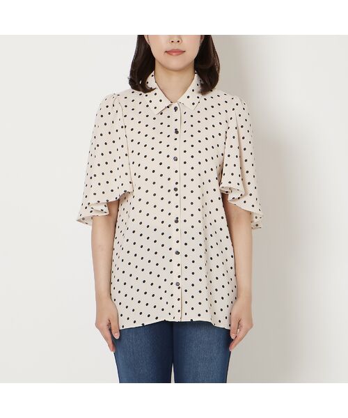 Rose Tiara / ローズティアラ シャツ・ブラウス | フレア袖ドットブラウス | 詳細8