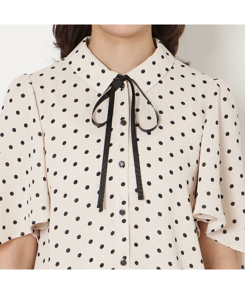 Rose Tiara / ローズティアラ シャツ・ブラウス | フレア袖ドットブラウス | 詳細9