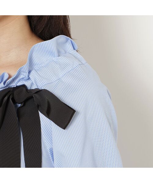 Rose Tiara / ローズティアラ シャツ・ブラウス | 【接触冷感】ギャザーリボンブラウス | 詳細13