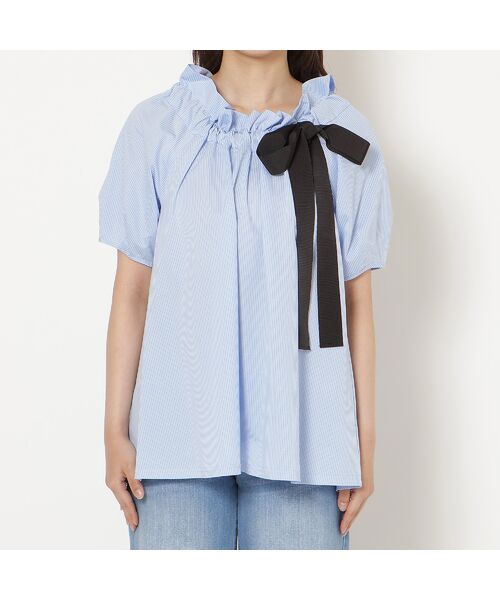 Rose Tiara / ローズティアラ シャツ・ブラウス | 【接触冷感】ギャザーリボンブラウス | 詳細7