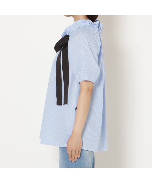 Rose Tiara / ローズティアラ シャツ・ブラウス | 【接触冷感】ギャザーリボンブラウス | 詳細8