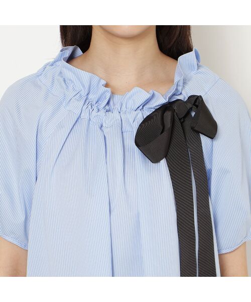 Rose Tiara / ローズティアラ シャツ・ブラウス | 【接触冷感】ギャザーリボンブラウス | 詳細10