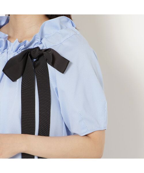 Rose Tiara / ローズティアラ シャツ・ブラウス | 【接触冷感】ギャザーリボンブラウス | 詳細12