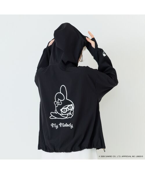 Rose Tiara / ローズティアラ パーカー | 【My Melody】マイメロディ　プリントラッシュガード素材パーカー | 詳細12
