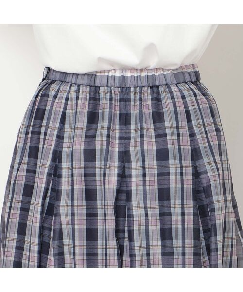 Rose Tiara / ローズティアラ ミニ・ひざ丈スカート | 【セットアップ対応】マドラスチェック風プリントスカート | 詳細13