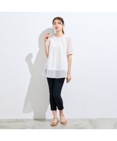 Rose Tiara / ローズティアラ その他パンツ | 【接触冷感/UVカット/伸縮性◎】フラワーレースレギンスパンツ