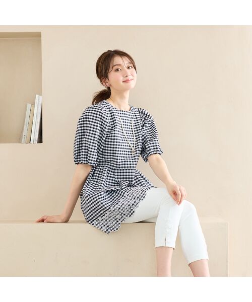 Rose Tiara / ローズティアラ その他パンツ | 【接触冷感/UVカット/伸縮性◎】フラワーレースレギンスパンツ | 詳細2