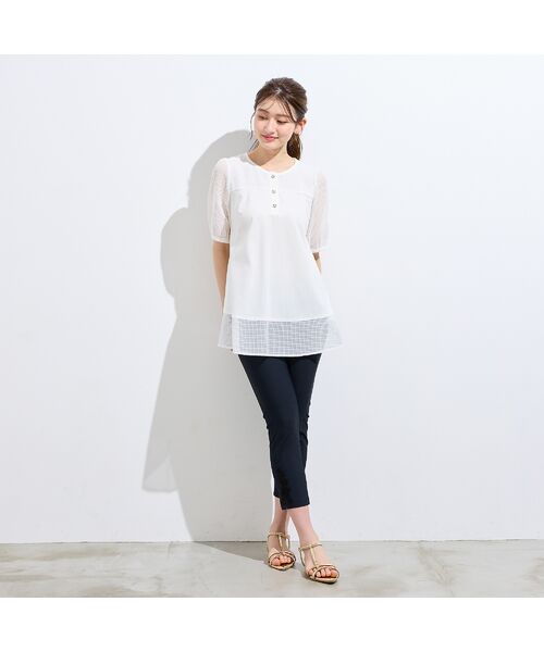 Rose Tiara / ローズティアラ その他パンツ | 【接触冷感/UVカット/伸縮性◎】フラワーレースレギンスパンツ | 詳細5