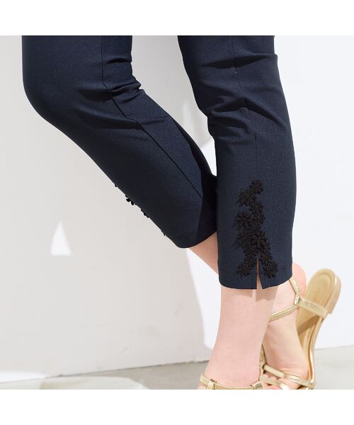 Rose Tiara / ローズティアラ その他パンツ | 【接触冷感/UVカット/伸縮性◎】フラワーレースレギンスパンツ | 詳細6