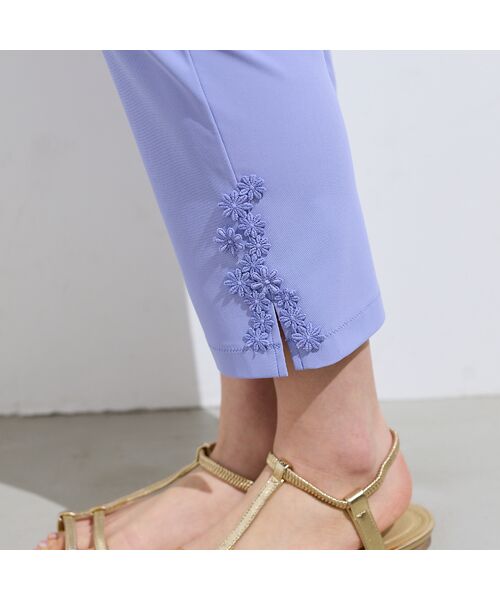 Rose Tiara / ローズティアラ その他パンツ | 【接触冷感/UVカット/伸縮性◎】フラワーレースレギンスパンツ | 詳細8