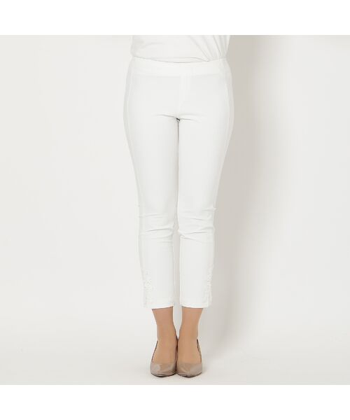 Rose Tiara / ローズティアラ その他パンツ | 【接触冷感/UVカット/伸縮性◎】フラワーレースレギンスパンツ | 詳細9