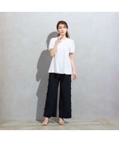 Rose Tiara / ローズティアラ その他パンツ | 【M-StyleLuxeコラボ】クールトリコットリボンイージーパンツ