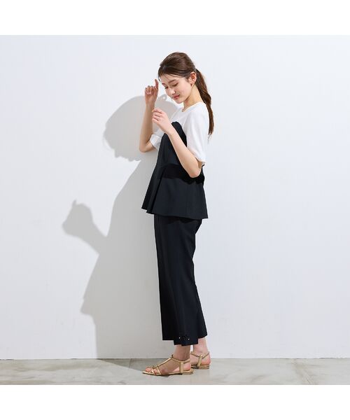 Rose Tiara / ローズティアラ カットソー | 【UVカット/イージーケア/接触冷感】ペプラムビスチェカットソー | 詳細3