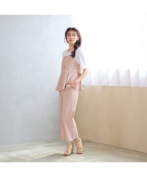 Rose Tiara / ローズティアラ カットソー | 【UVカット/イージーケア/接触冷感】ペプラムビスチェカットソー | 詳細4