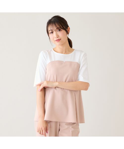 Rose Tiara / ローズティアラ カットソー | 【UVカット/イージーケア/接触冷感】ペプラムビスチェカットソー | 詳細7